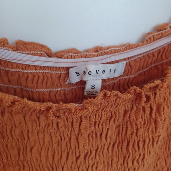 {BaeVely} Boho Smocked Top - Picture 4 of 5